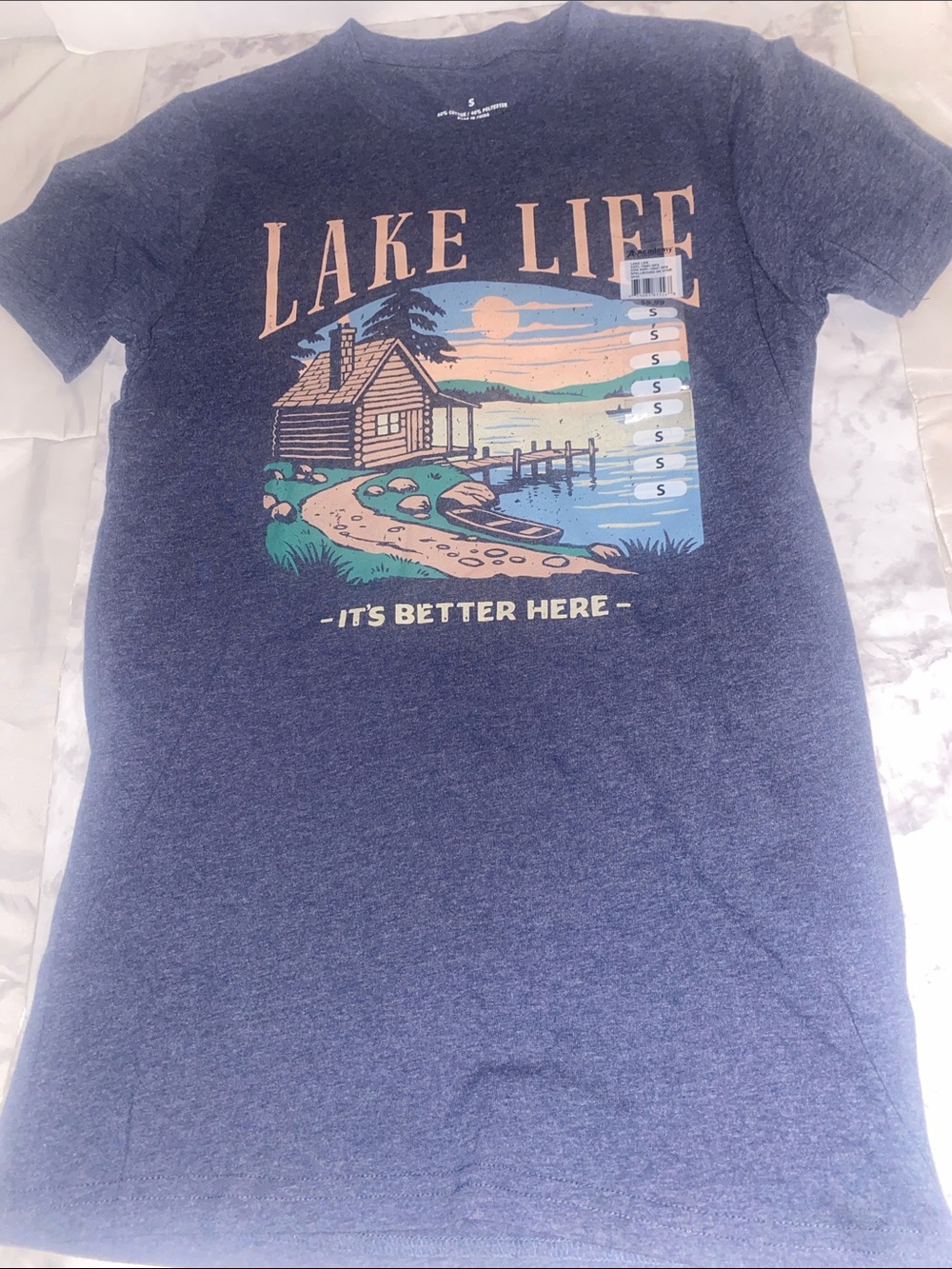 Life Is Good Navy 'Lake Life' Scenic Graphic Tee
